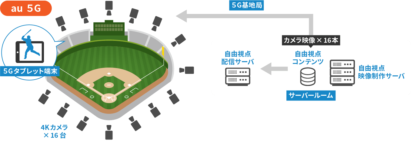 スポーツ観戦×5G