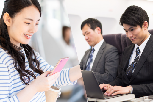 WiMAXは各種交通機関でもっと快適に!